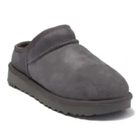 UGG Women’s Sz 8 M/EUR 39CLASSIC SLIPPER Grey Wool Blend Lining MSRP $130 NEW
